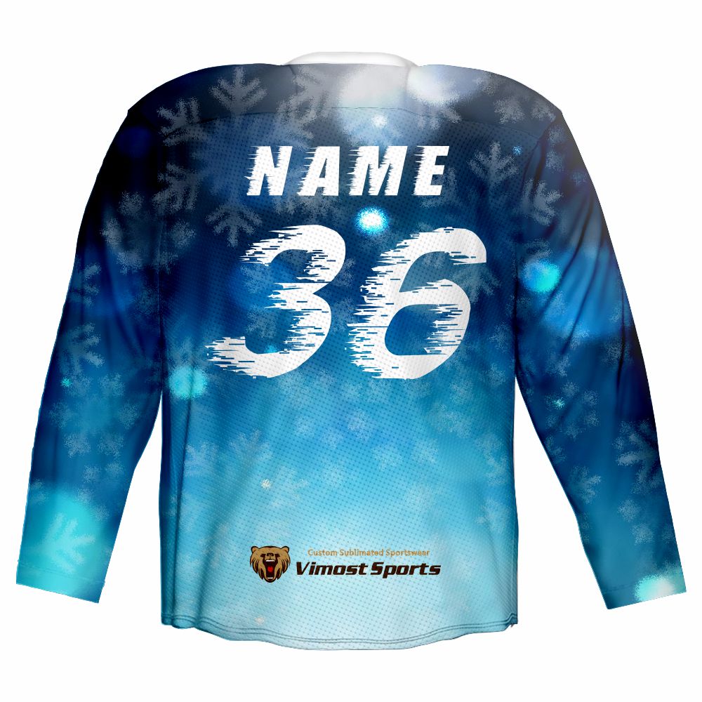 Wholesale Hot Sale Sublimation Printing Kids New Year Cool Ice Hockey Shirts