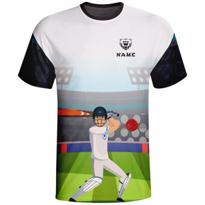 Cricket T Shirts and Jerseys by 100% polyester fabric
