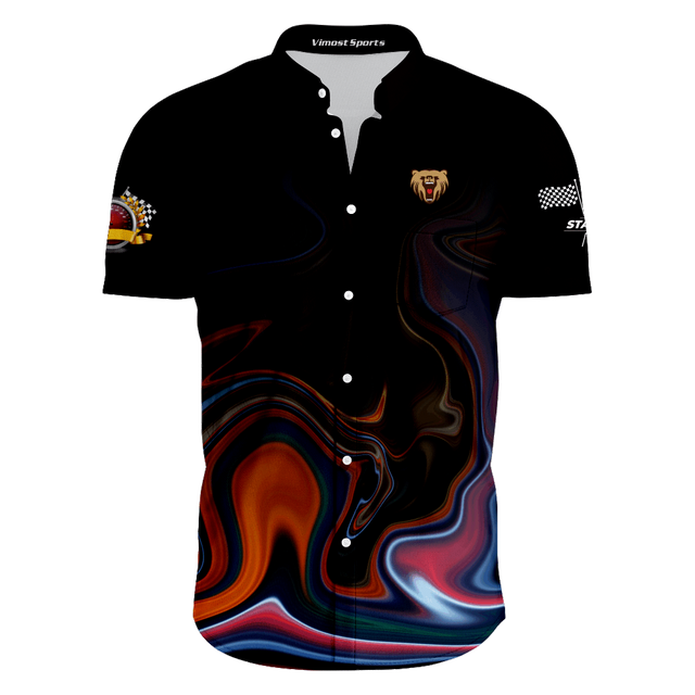 Slim Fit Pit-Crew Shirts For Men,Racing Pit Crew Shirts Motorcycle & Auto Racing Wear