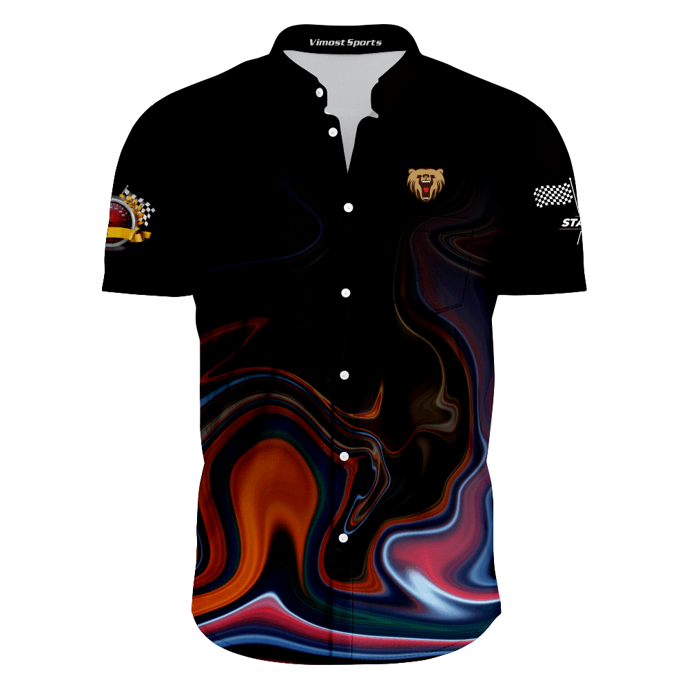 Slim Fit Pit-Crew Shirts For Men,Racing Pit Crew Shirts Motorcycle & Auto Racing Wear