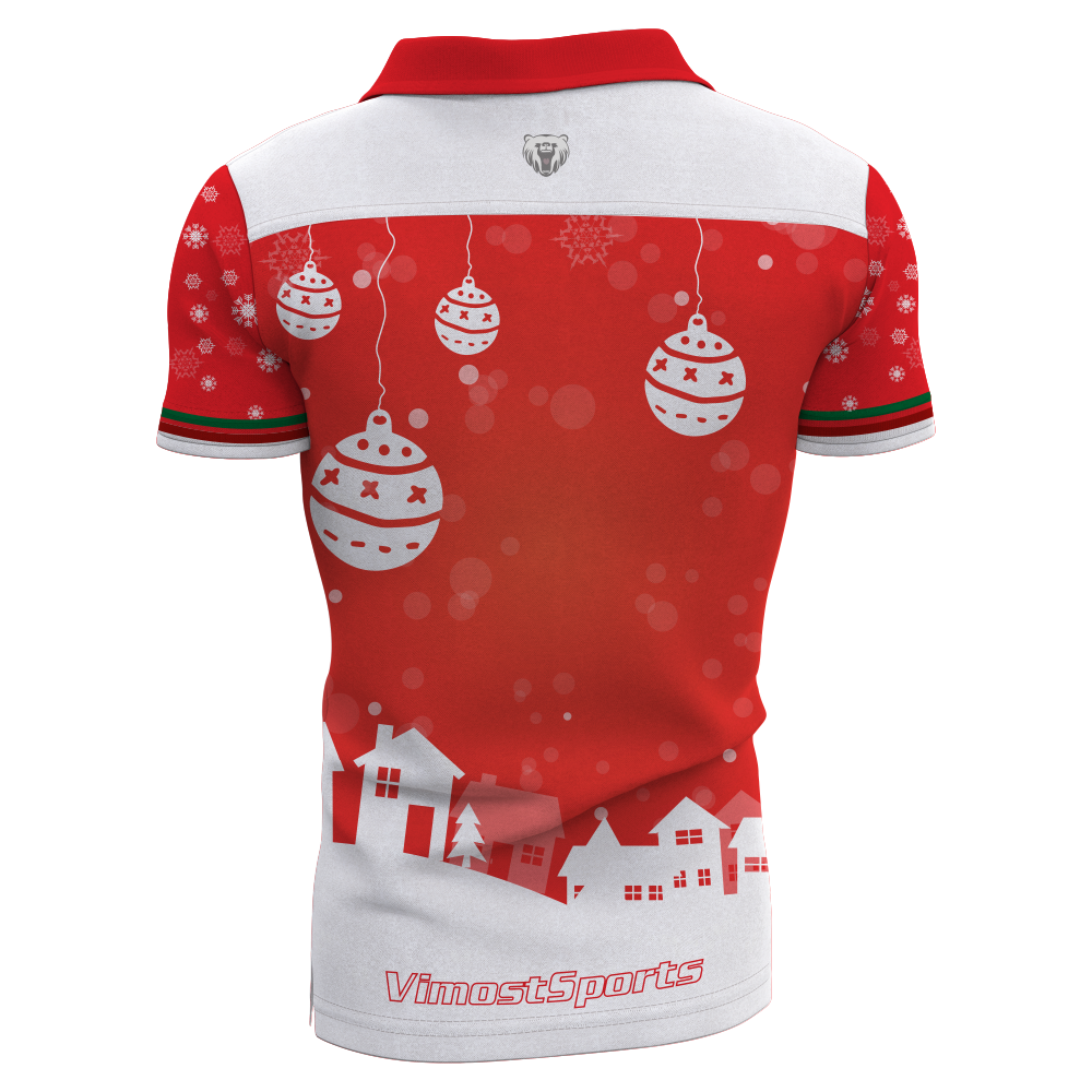 Custom-made Christmas polo shirts for team activities