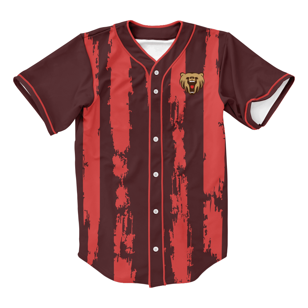 Design Hot Sale Man's Full Buttons Baseball Shirts
