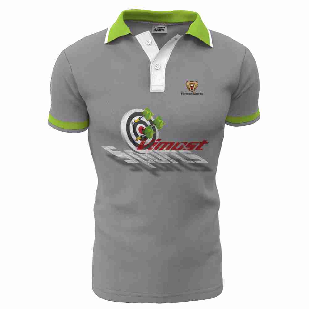2022 Sublimated Custom 100% Polyester Dart Shirt with Classic Polo Neck