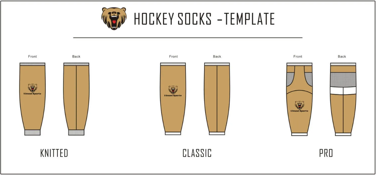 ice hockey sock template