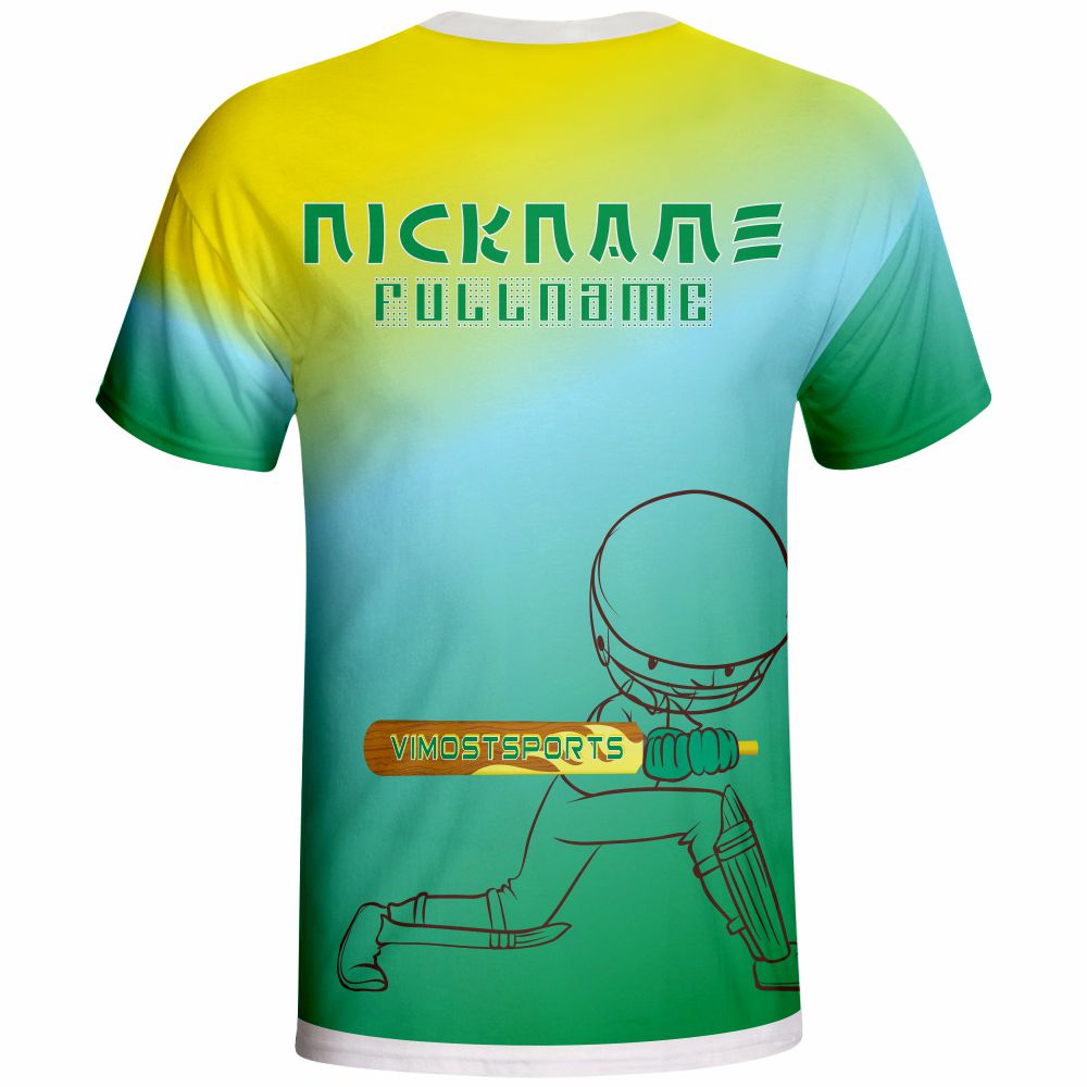 High Quality Polyester Cricket T-shirts with Good Breathability
