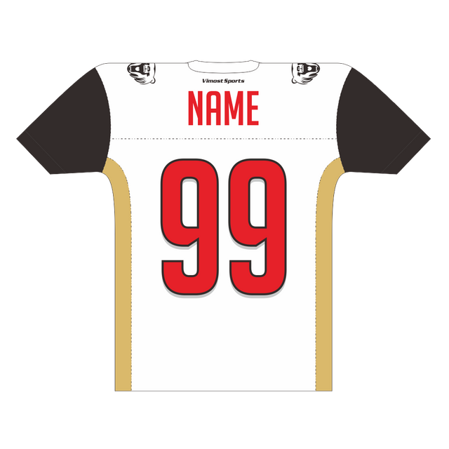 Mesh T Shirts American Football Jersey Sublimated Printed Your Team Name