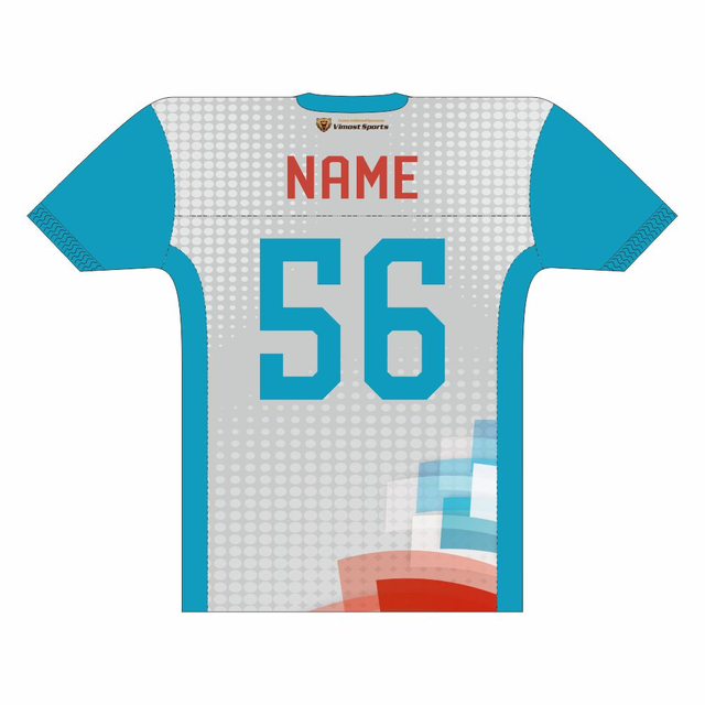 Good Quality Polyester Custom American Football Jerseys with Short Sleeves