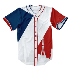 Club Custom Sublimated Man’s Baseball Jersey Crazy Print
