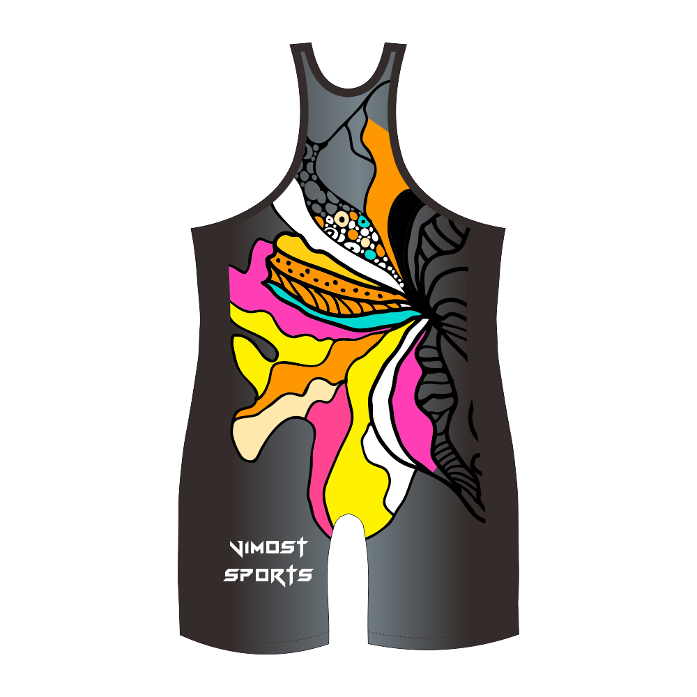 Customized sublimation high quality dry wrestling singlet men's wrestling singlet custom design