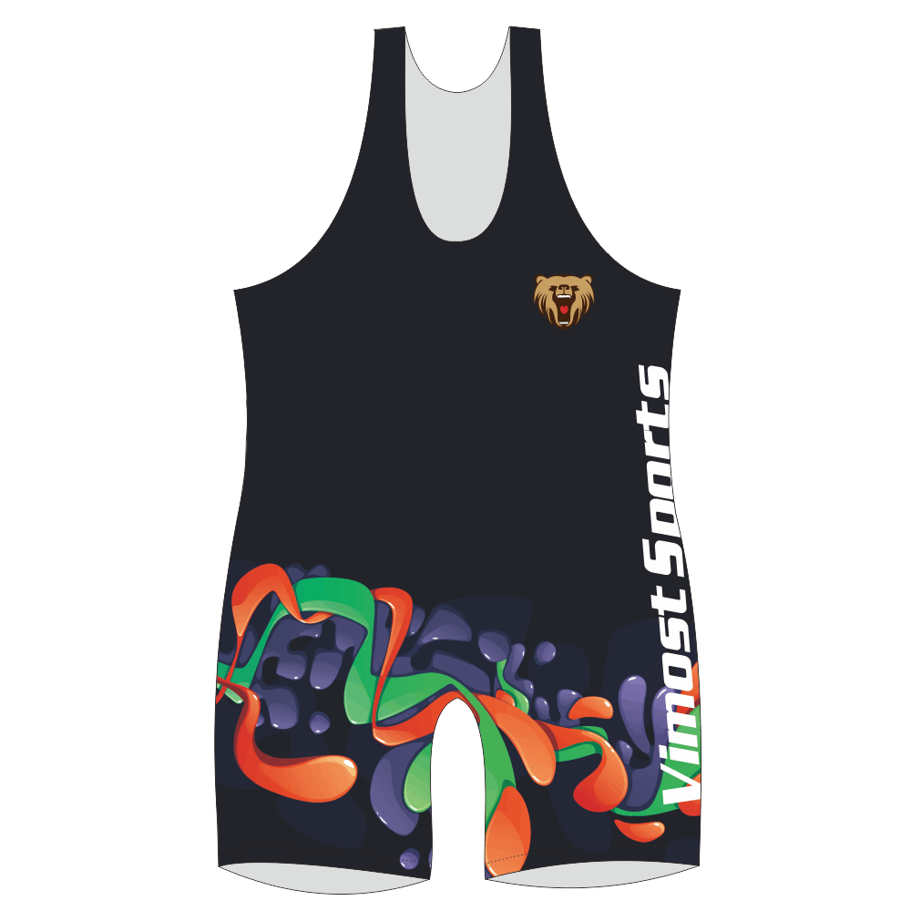 Custom Design Made Sublimation Professional Youth Wrestling Singlets for Men