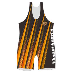 Professional Cut Golden Wrestling Shirts