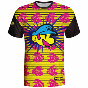 2025 Pink and Yellow Fashion T-Shirts Wearing 