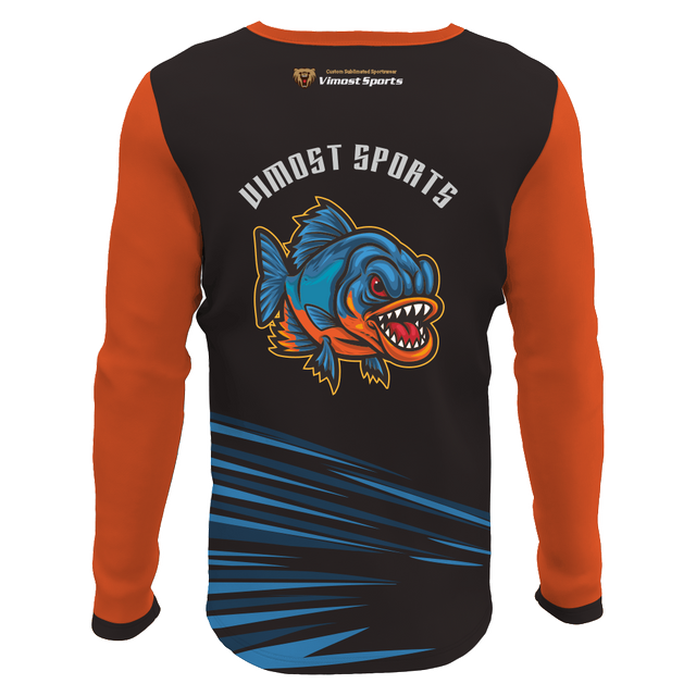 Long Sleeves Custom Sublimated Fishing Shirts with Full Sublimation 