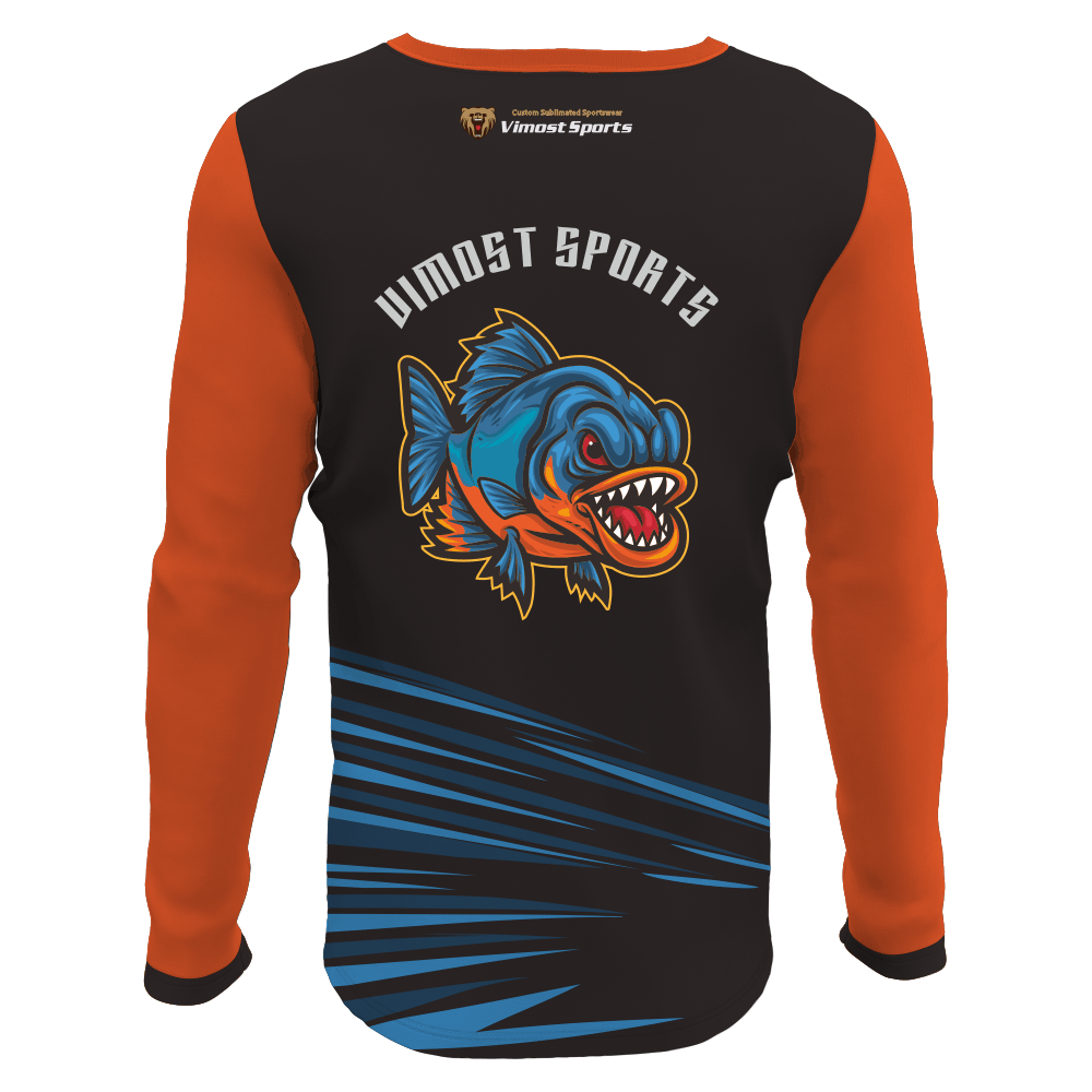 Long Sleeves Custom Sublimated Fishing Shirts with Full Sublimation 