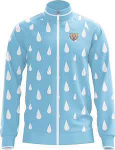New Blue Sublimated Jacket with Water-drop Graphics