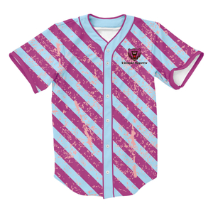 Custom Girls Blue And Purple Baseball Jersey Sublimation Name And Number Baseball Uniform