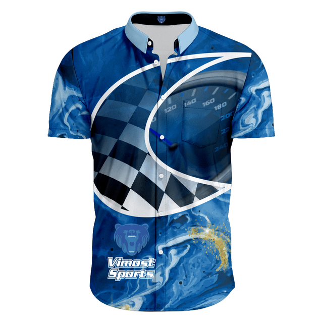 Custom Dye Sublimation Motorcycle & Auto Racing Wear Pit Crew Shirts Racing Shirt Wholesale