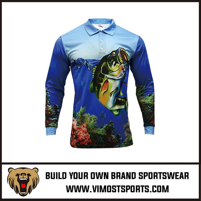 Custom Sublimation Design Fishing Shirts Manufacturer