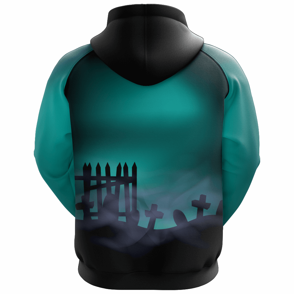 New Style Good Quality Sublimated Hoodie of Blue And Black Colors