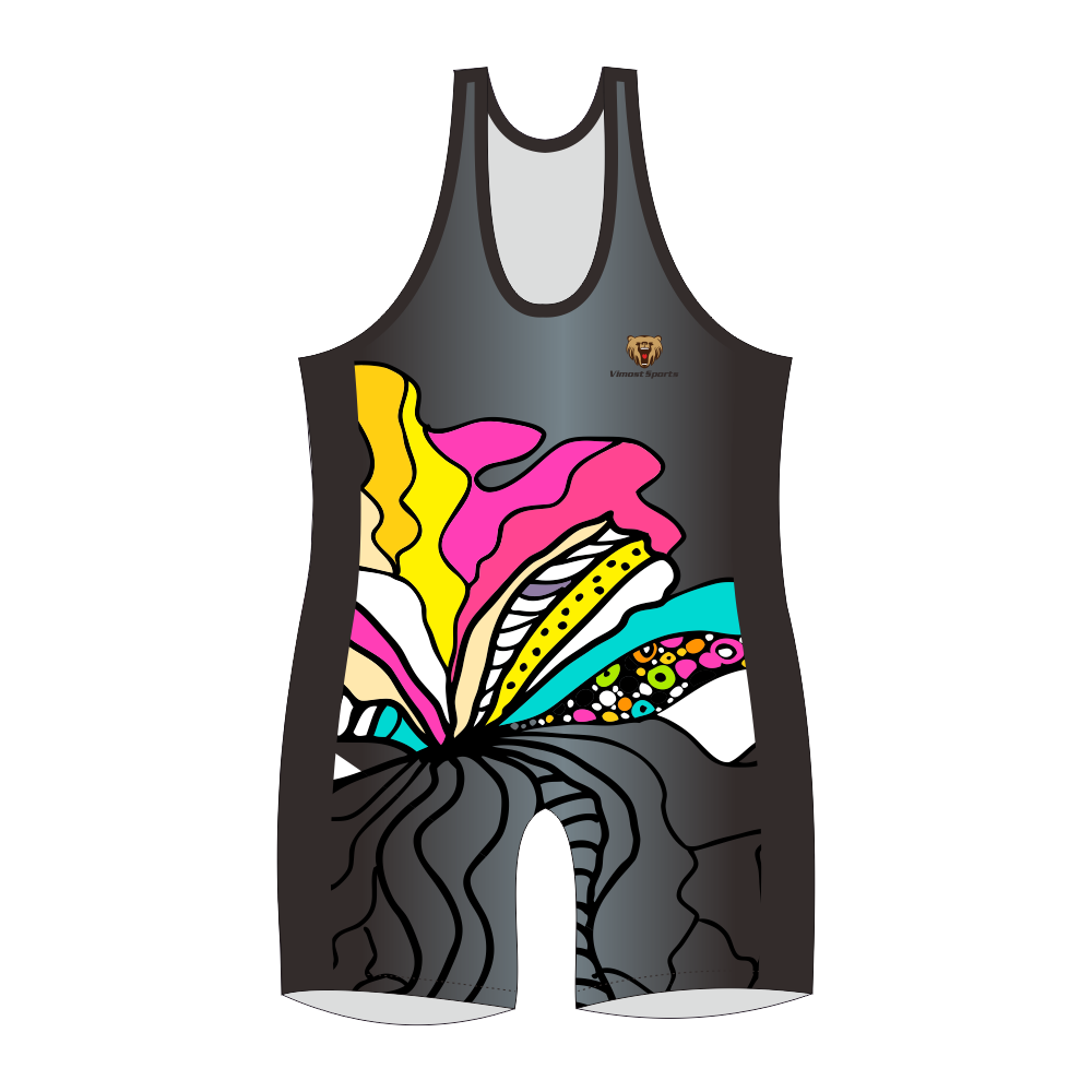 Customized sublimation high quality dry wrestling singlet men's wrestling singlet custom design