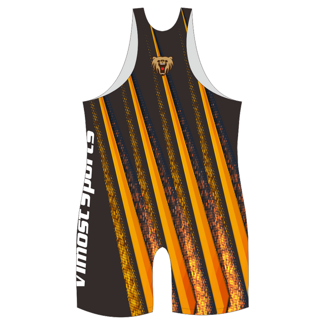 Professional Cut Golden Wrestling Shirts