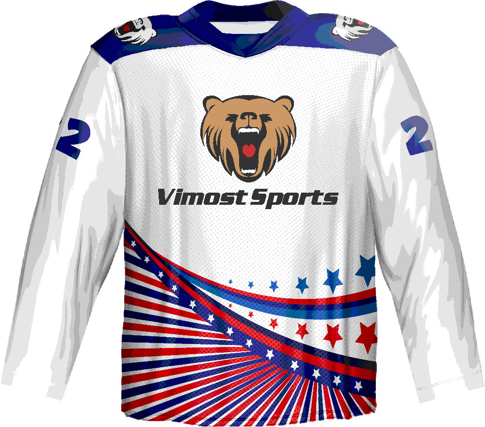 Sublimation Green Ice Hockey Jersey Custom Team Design 
