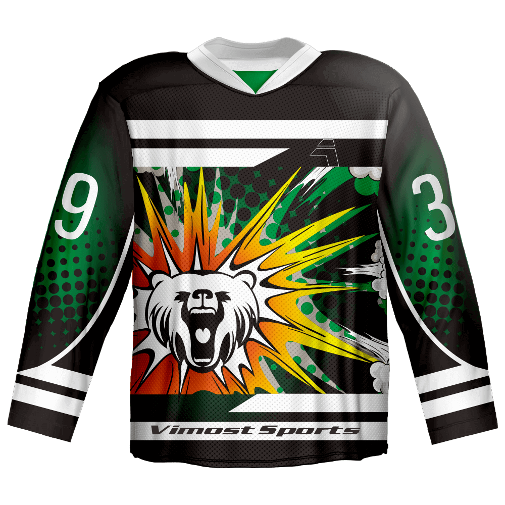 Custom Professional Goalie Cut Sublimated Ice Hockey Wear Practice Laced Collar Black Ice Hockey Jerseys Made in China