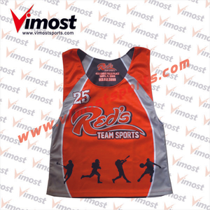 2023 Vimost Fashion Custom Sublimation Lacrosse Reversible Pinnies