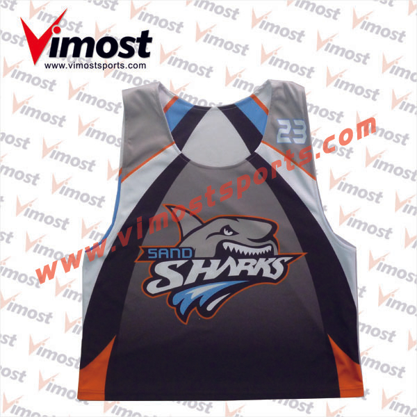 2023 Vimost Fashion Custom Sublimation Lacrosse Reversible Pinnies