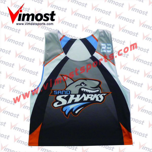 2023 Vimost Fashion Custom Sublimation Lacrosse Reversible Pinnies