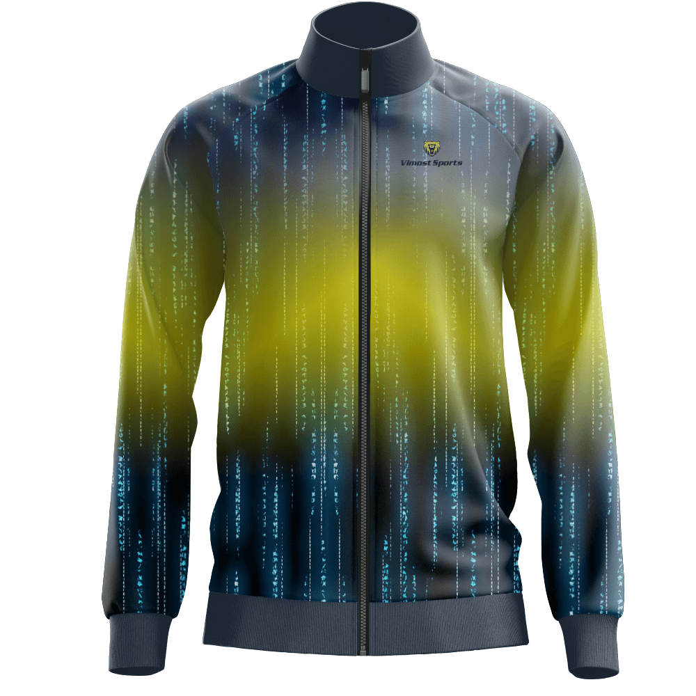 High Quality Sports Jacket Custom Logo Full Zipper Men's Jacket Sublimated varsity jacket