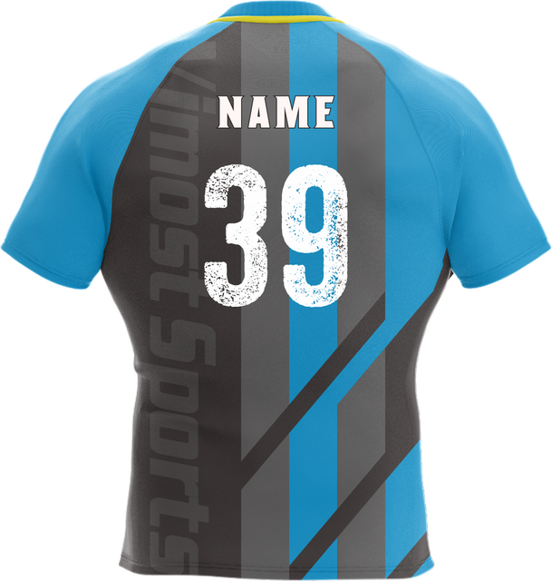  Wholesale Rugby Jersey Custom Men Women Rugby Jersey Sublimation Print Striped Rugby Polo Shirt