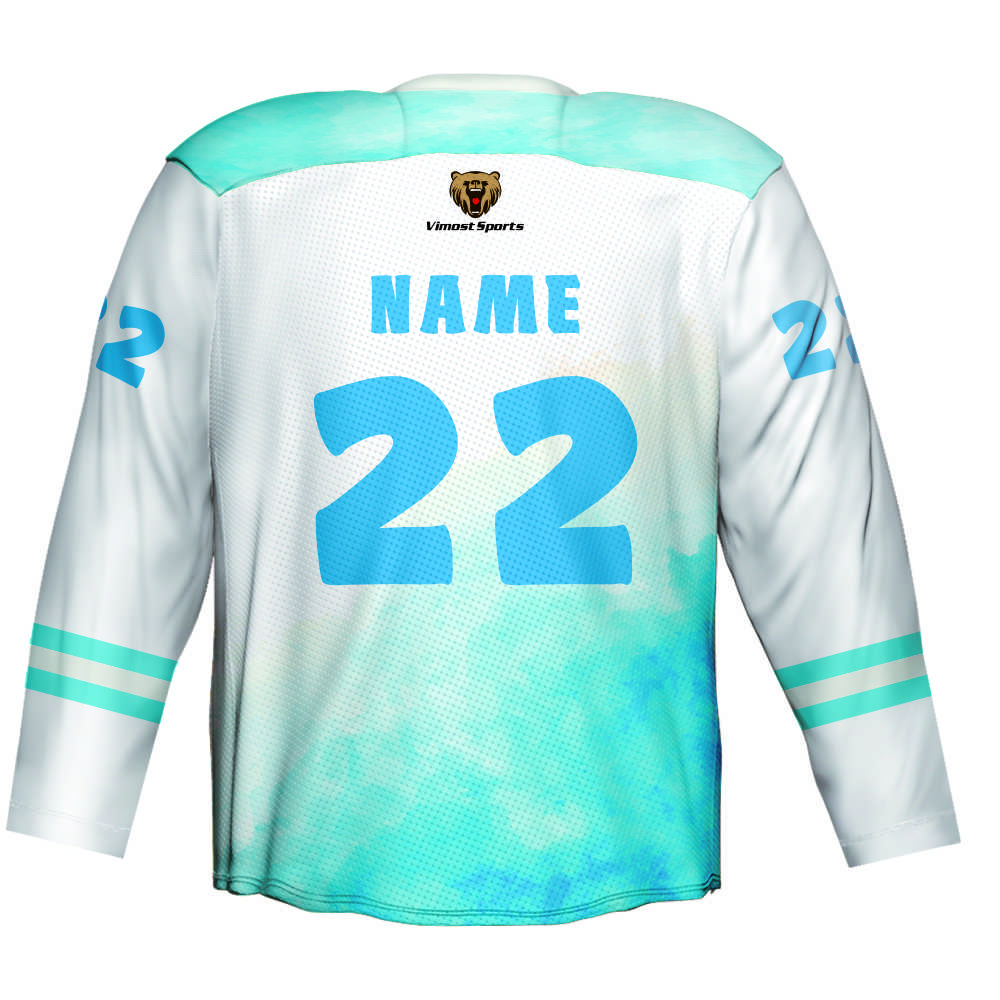 Sublimation Professional 100% Polyester Team Ice Hockey Jersey Custom Logo 