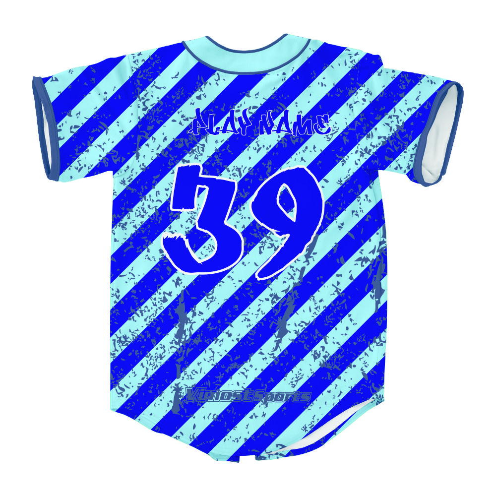 Sublimation Gold Baseball Wear V-neck Men's T Shirt Baseball Jersey