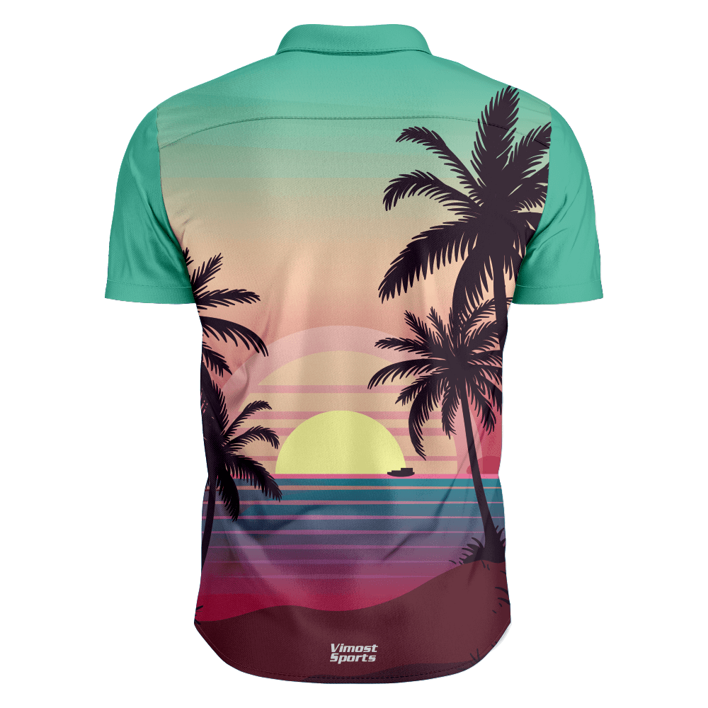 Beautiful Designs and 100% Polyester Material Full Buttons Shirts