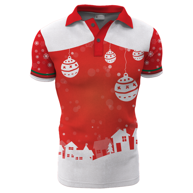 Custom-made Christmas polo shirts for team activities