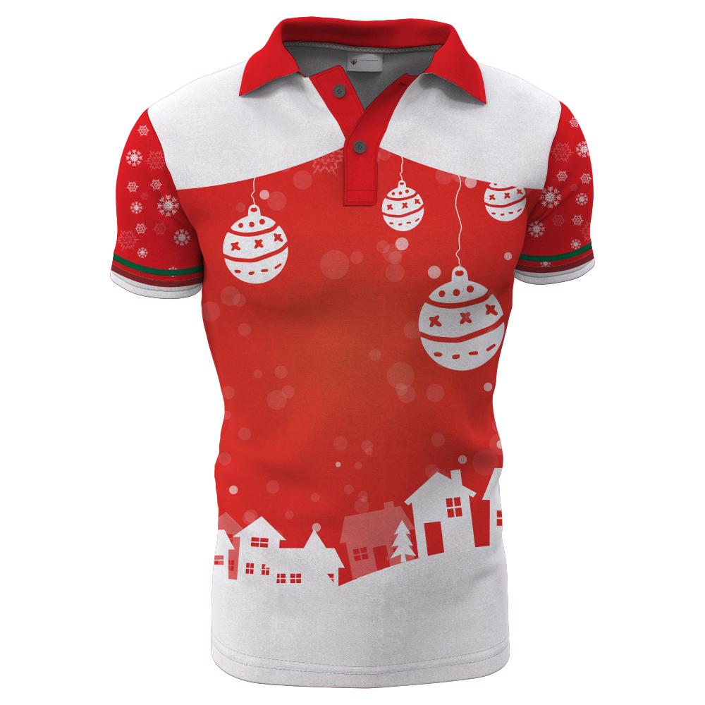 Custom-made Christmas polo shirts for team activities
