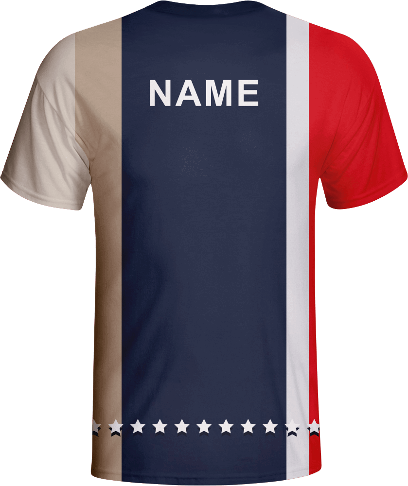 Good Quality Custom Sublimated T-shirt with Round Neck