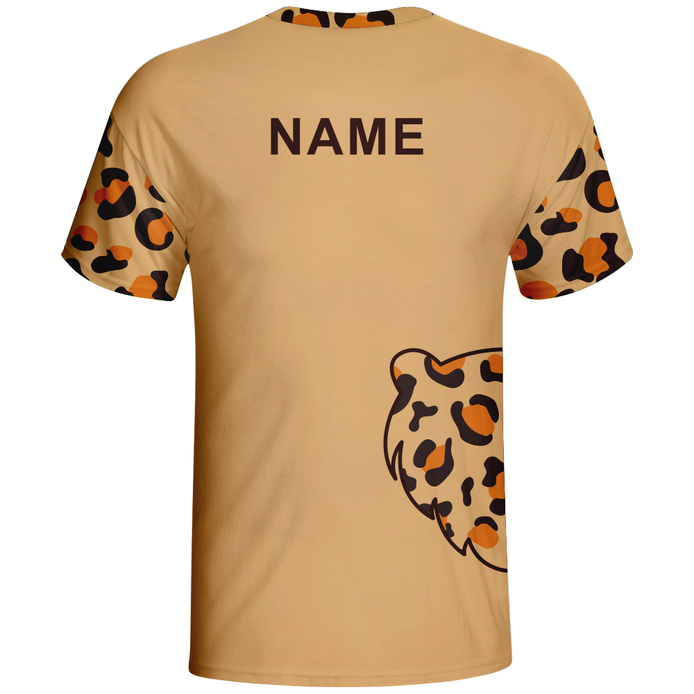 Leopard Athletic Custom Sublimated Man’s Shirt Freestyle Wear