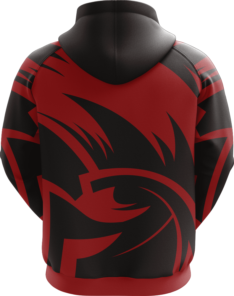  Sublimated Black And Red Hoodie with New Style
