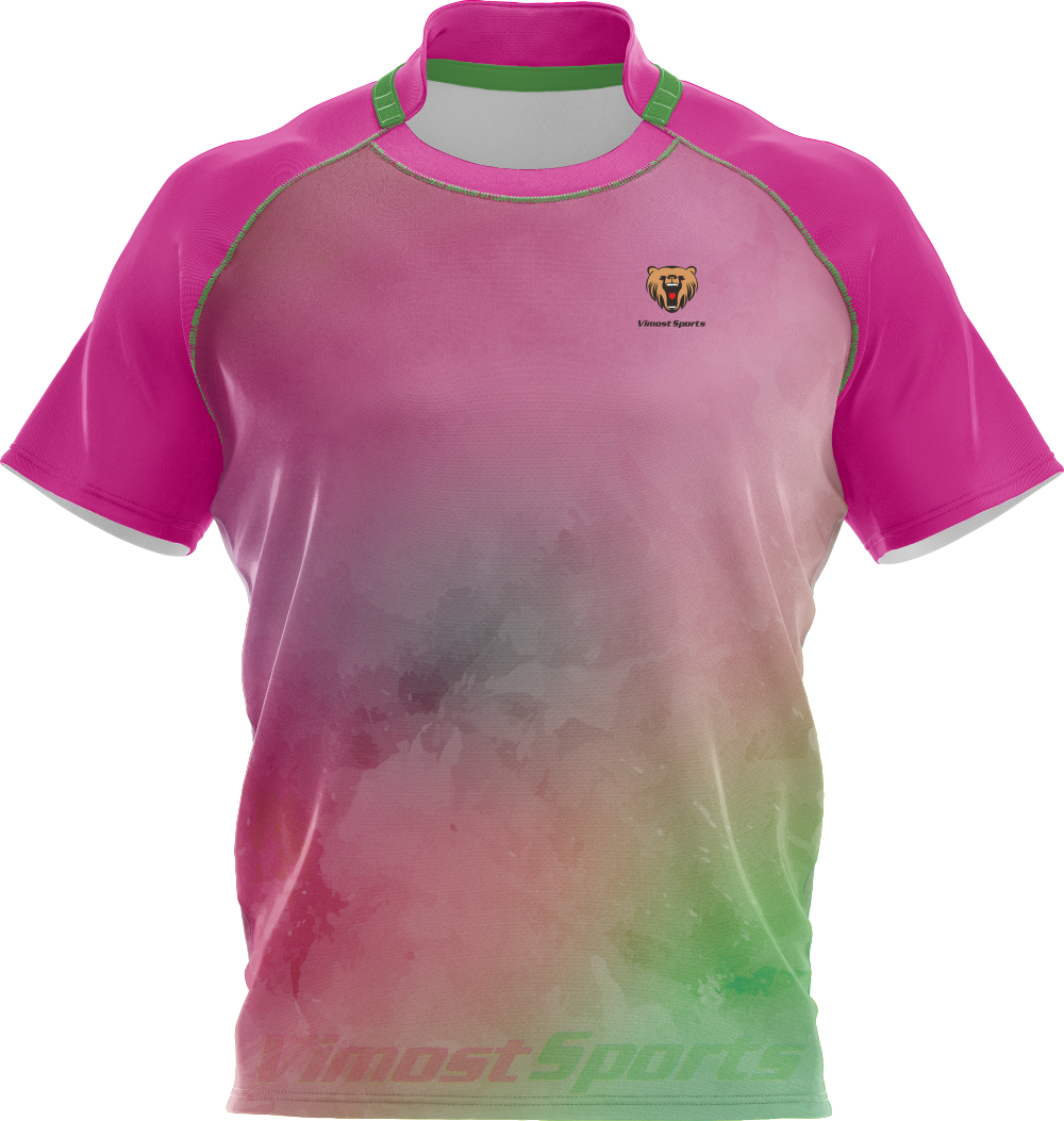 Full Sublimation Rugby Jersey by 100% Polyester Fabric