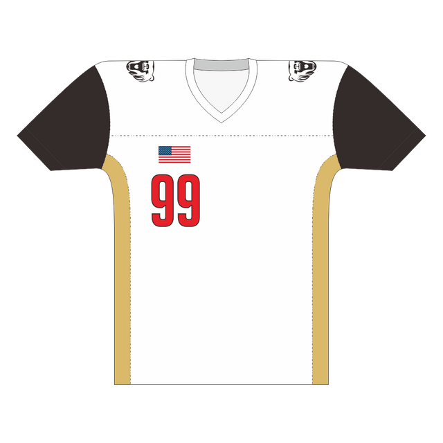 100% Polyester Sublimated American Football Jerseys with High Quality