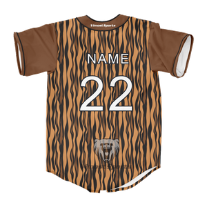 Club Custom Sublimated Man’s Street Baseball Jersey Crazy Print