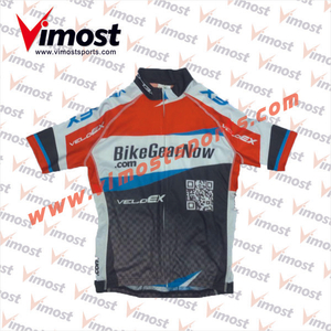 Men's 100%Poly Sublimation Polo Neck Cycling Jersey