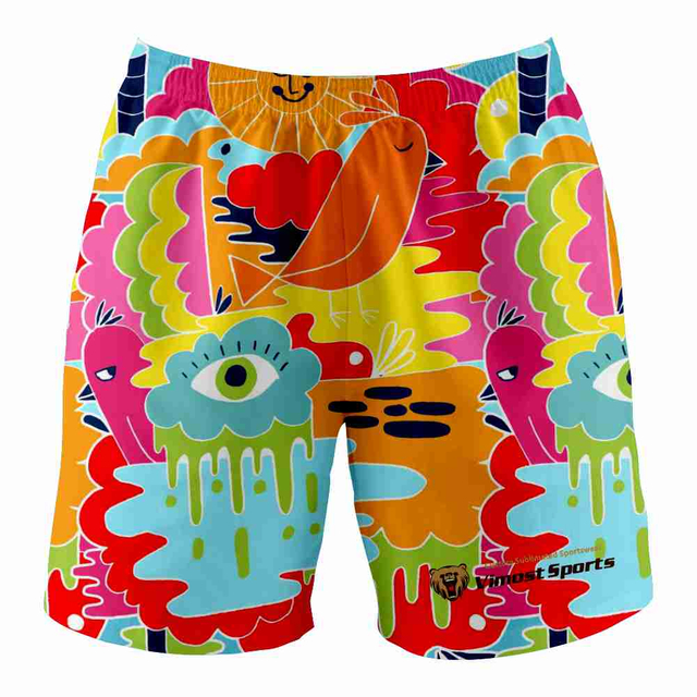 100% Polyester Sublimated Custom Shorts with High Quality