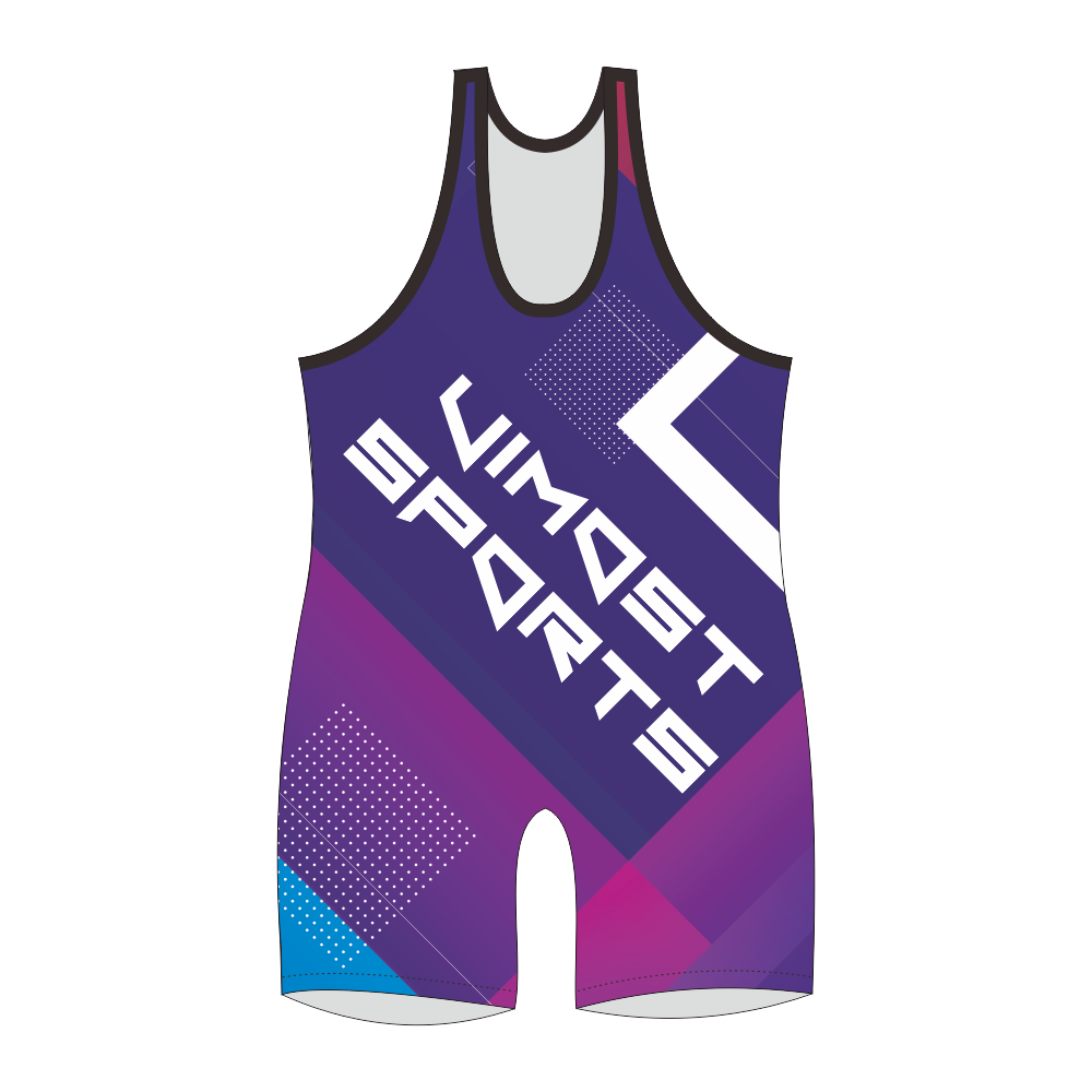 Custom Made USA Sublimation Printing Youth Wrestling Singlet