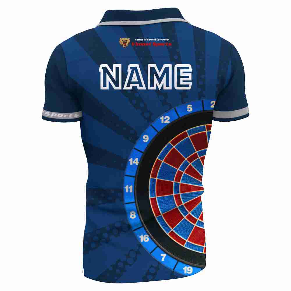Polyester Darts Jersey Sublimation Men's Playing Darts Shirts
