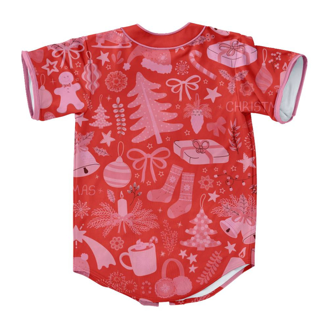 Wholesale Baseball Jersey Custom Logo Men's Baseball Shirts Full Sublimation Red Baseball Jersey
