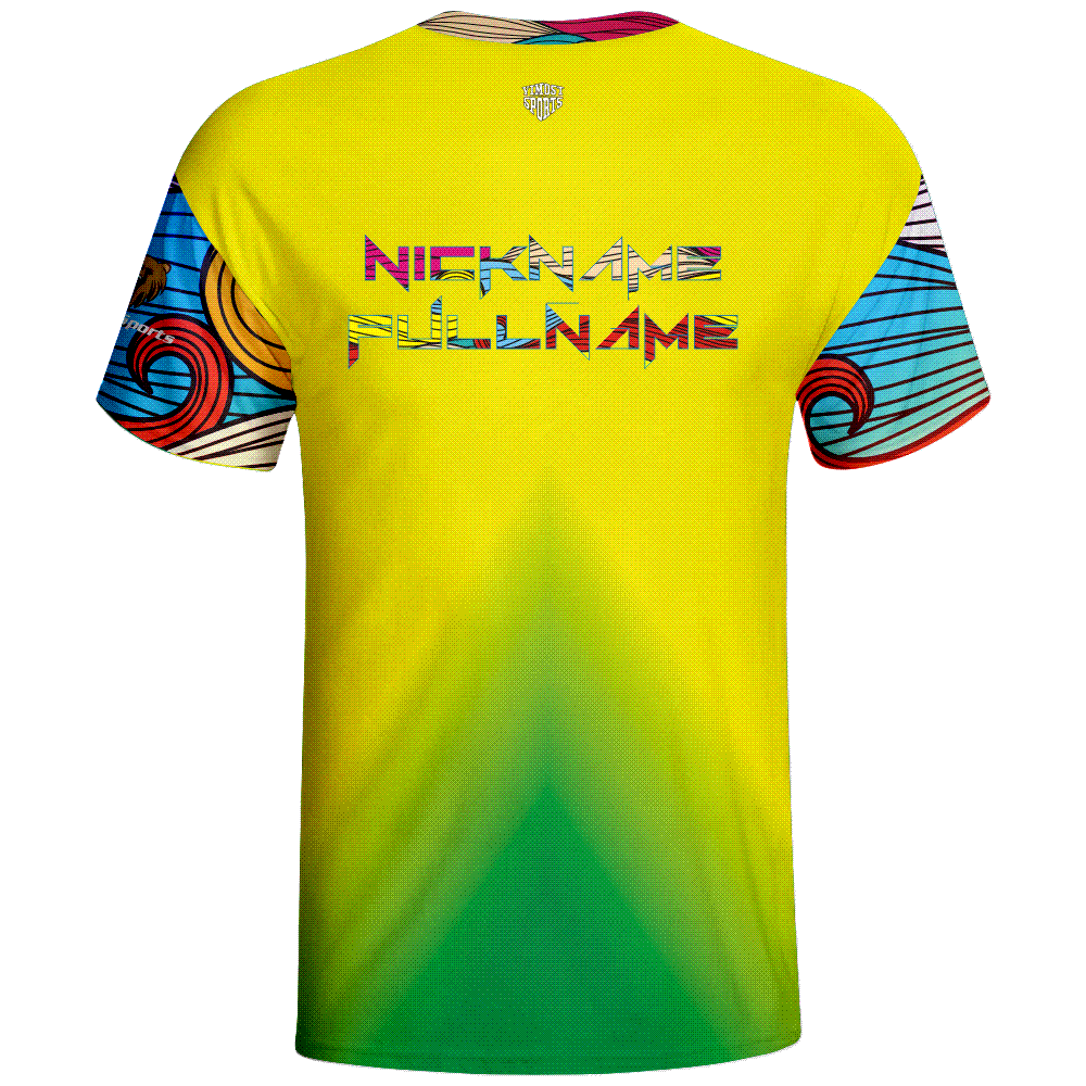 Team Wear Custom Sublimated Man’s Street Tee Abstract Print
