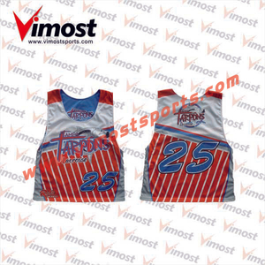 2023 Vimost Fashion Custom Sublimation Lacrosse Reversible Pinnies